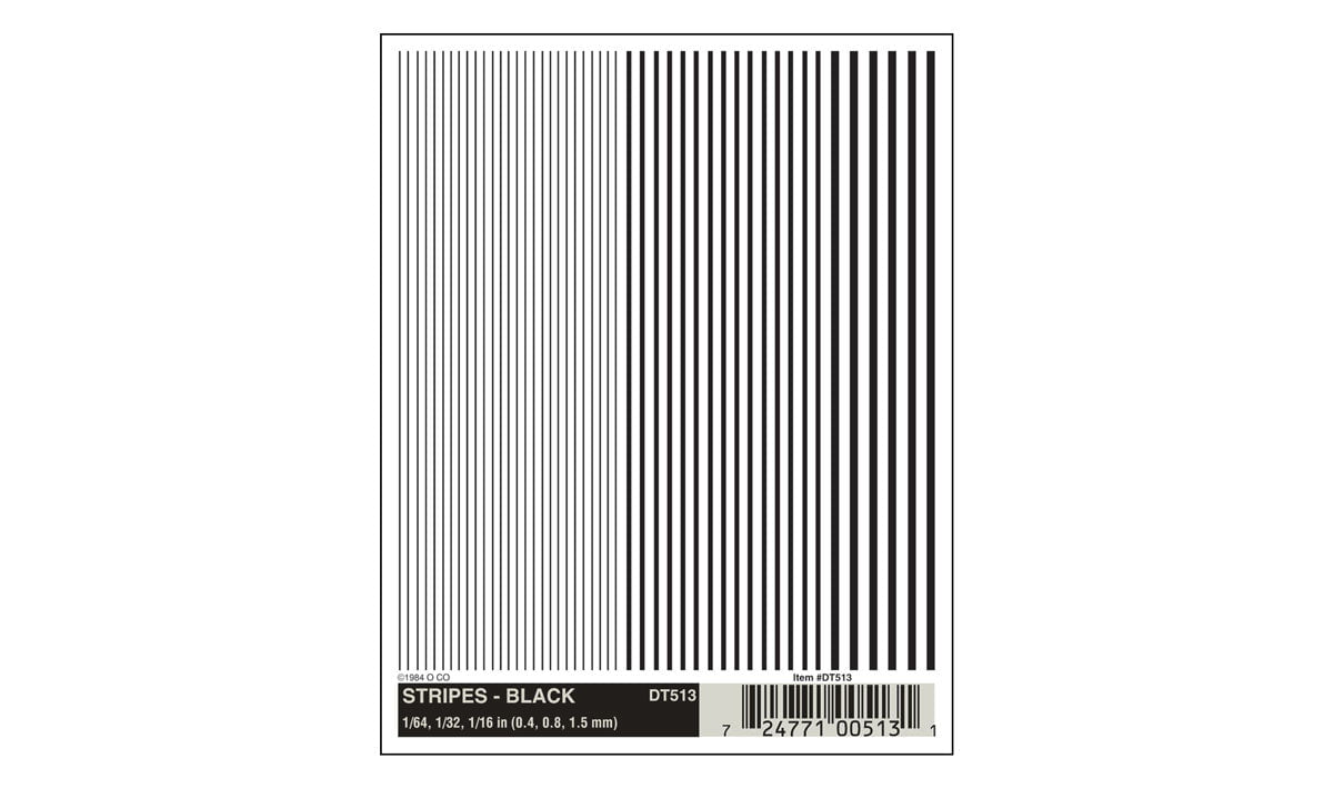 Woodland Scenics Woodland Scenics 513 Stripes / Black