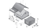 Woodland Scenics Woodland Scenics 5203 N Scale Pre-Fab Sonny's Super Service Kit DPM Kit