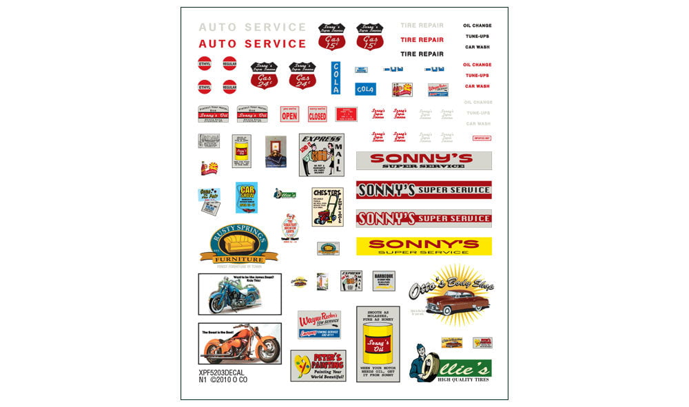 Woodland Scenics Woodland Scenics 5203 N Scale Pre-Fab Sonny's Super Service Kit DPM Kit