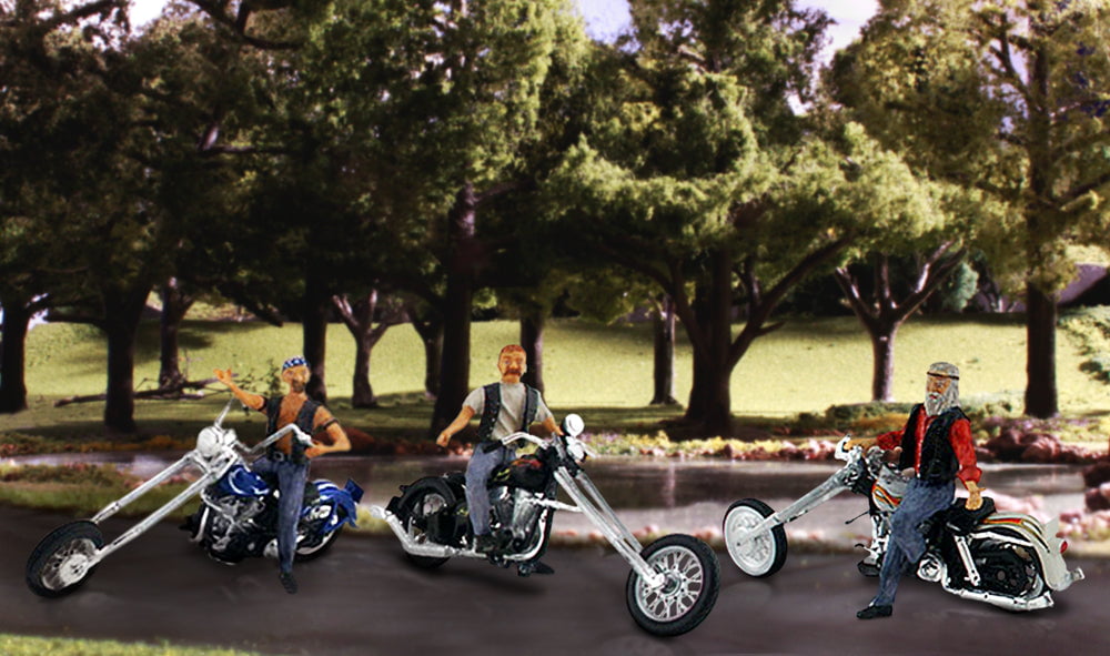 Woodland Scenics Woodland Scenics 5554 HO Scale Bad Boy Bikers AutoScenes