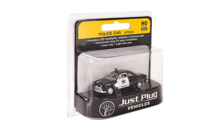 Woodland Scenics Woodland Scenics 5593 HO Scale Police Car Just Plug Vehicle