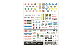 Woodland Scenics Woodland Scenics 560 Crate Labels & Warning Signs