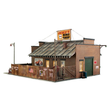 Woodland Scenics Woodland Scenics 5846 O Scale Deuce's Cycle Shop Built and Ready