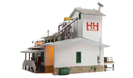 Woodland Scenics Woodland Scenics 5859 O Scale H&H Feed Mill Built and Ready