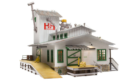 Woodland Scenics Woodland Scenics 5859 O Scale H&H Feed Mill Built and Ready