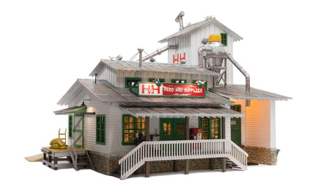 Woodland Scenics Woodland Scenics 5859 O Scale H&H Feed Mill Built and Ready