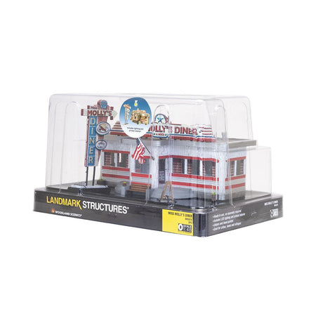 Woodland Scenics Woodland Scenics 5870 O Scale Miss Molly’s Diner Built and Ready
