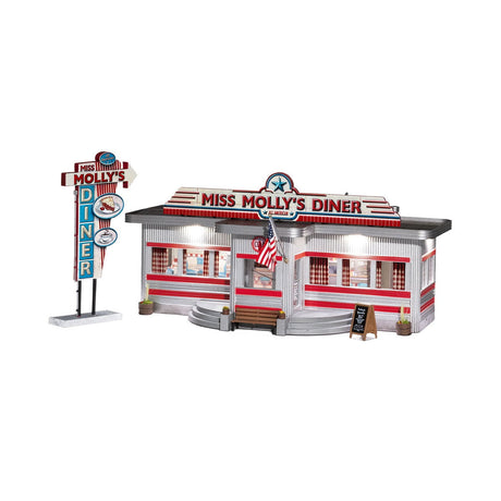 Woodland Scenics Woodland Scenics 5870 O Scale Miss Molly’s Diner Built and Ready