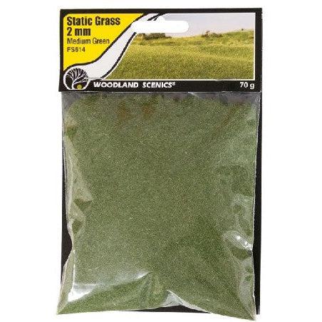 Woodland Scenics Woodland Scenics 614 Static Grass Medium Green 2mm