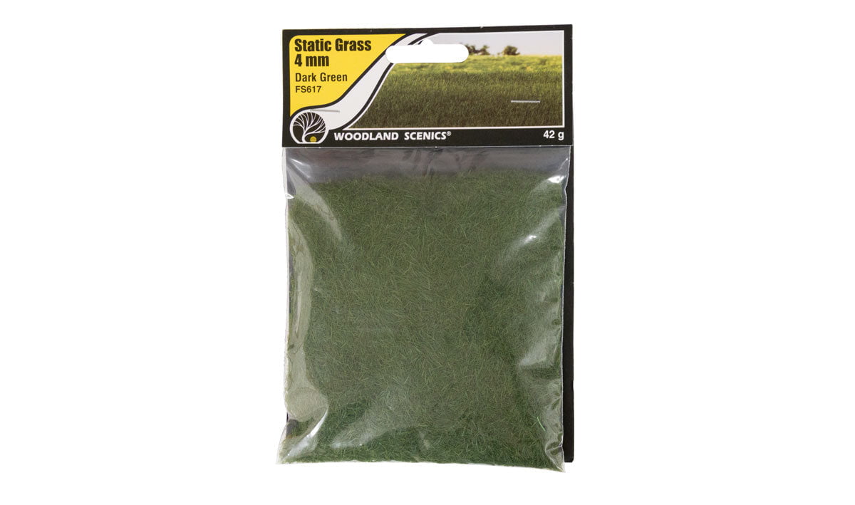 Woodland Scenics Woodland Scenics 617 Static Grass Dark Green 4mm