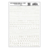Woodland Scenics Woodland Scenics 719 Condensed RR Roman Letters / White