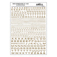 Woodland Scenics Woodland Scenics 736 Ext. RR Gothic Letters / Gold