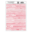 Woodland Scenics Woodland Scenics 741 USA Gothic Letters / Red