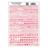 Woodland Scenics Woodland Scenics 741 USA Gothic Letters / Red
