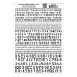 Woodland Scenics Woodland Scenics 746 USA Gothic Numbers / Black