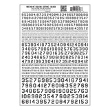 Woodland Scenics Woodland Scenics 746 USA Gothic Numbers / Black