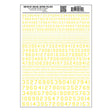 Woodland Scenics Woodland Scenics 749 USA Gothic Numbers / Yellow