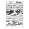 Woodland Scenics Woodland Scenics 751 Stencil Roman Letters / Black