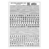 Woodland Scenics Woodland Scenics 751 Stencil Roman Letters / Black