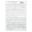 Woodland Scenics Woodland Scenics 758 Old English Letters / Silver