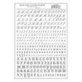 Woodland Scenics Woodland Scenics 758 Old English Letters / Silver