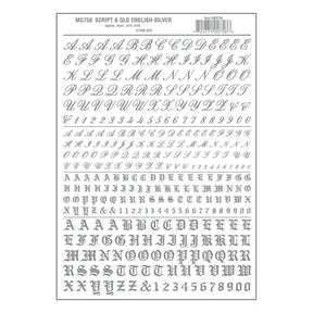 Woodland Scenics Woodland Scenics 758 Old English Letters / Silver