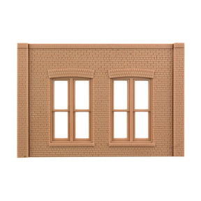 Woodland Scenics Woodland Scenics 90106 O Scale Double Rectagular Window Wall DPM Kit