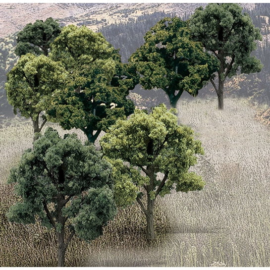 Woodland Scenics Woodland Scenics Bulk Trees 3''-5'' Mixed Green/14pc
