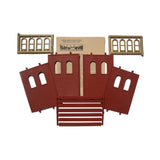Woodland Scenics Woodland Scenics HO Scale DPM 2-Story Wall Arched Upper 2-Windows