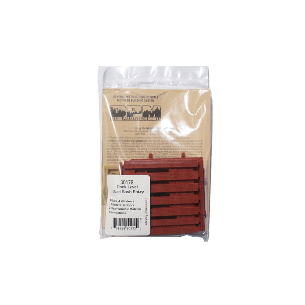 Woodland Scenics Woodland Scenics HO Scale DPM Dock Level Wall Steel Sash Entry
