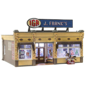 Woodland Scenics Woodland Scenics HO Scale  J. Frank’s Grocery Built and Ready