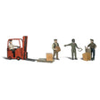 Woodland Scenics Woodland Scenics HO Scale Workers with Forklift