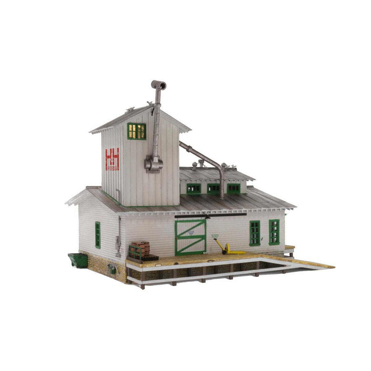 Woodland Scenics Woodland Scenics N Scale H&H Feed Mill Built and Ready