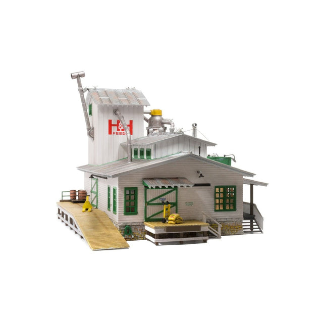 Woodland Scenics Woodland Scenics N Scale H&H Feed Mill Built and Ready