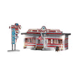 Woodland Scenics Woodland Scenics N Scale Miss Molly’s Diner Built and Ready