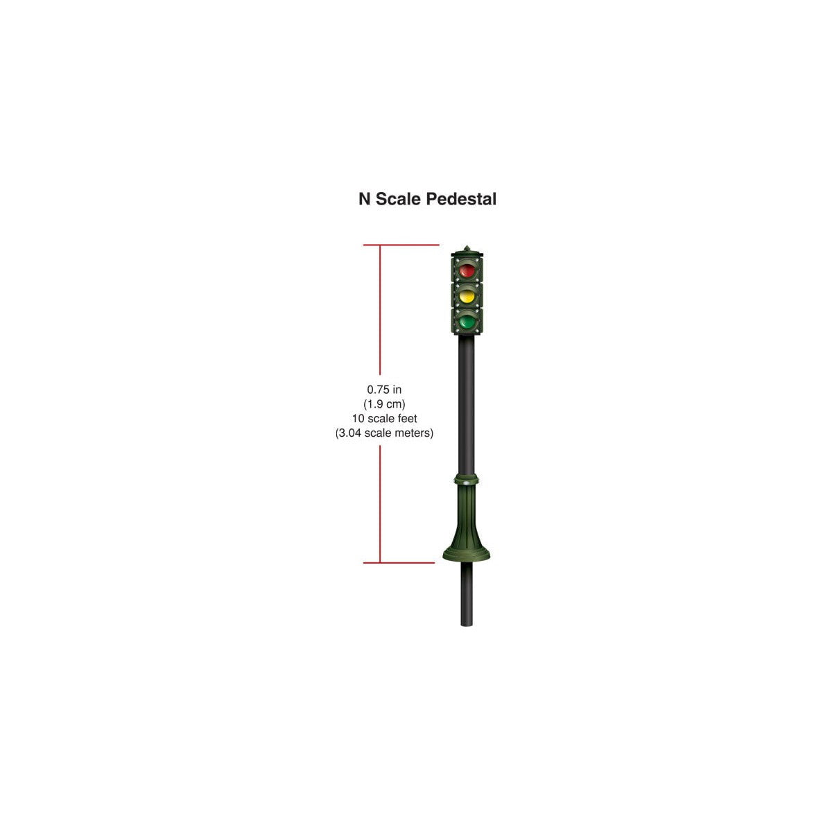 Woodland Scenics Woodland Scenics N Scale Pedestal Traffic Lights