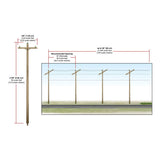 Woodland Scenics Woodland Scenics N Scale Pre-Wired Poles Single Crossbar