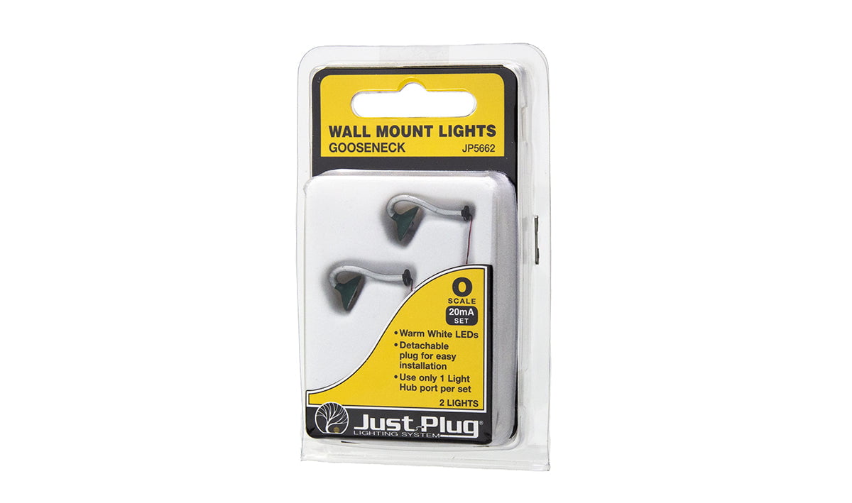 Woodland Scenics Woodland Scenics O 5662 Just Plug Gooseneck Wall Mount Lights