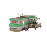 Woodland Scenics Woodland Scenics O Scale Grillin' & Chillin' Trailer (Lit) Built and Ready