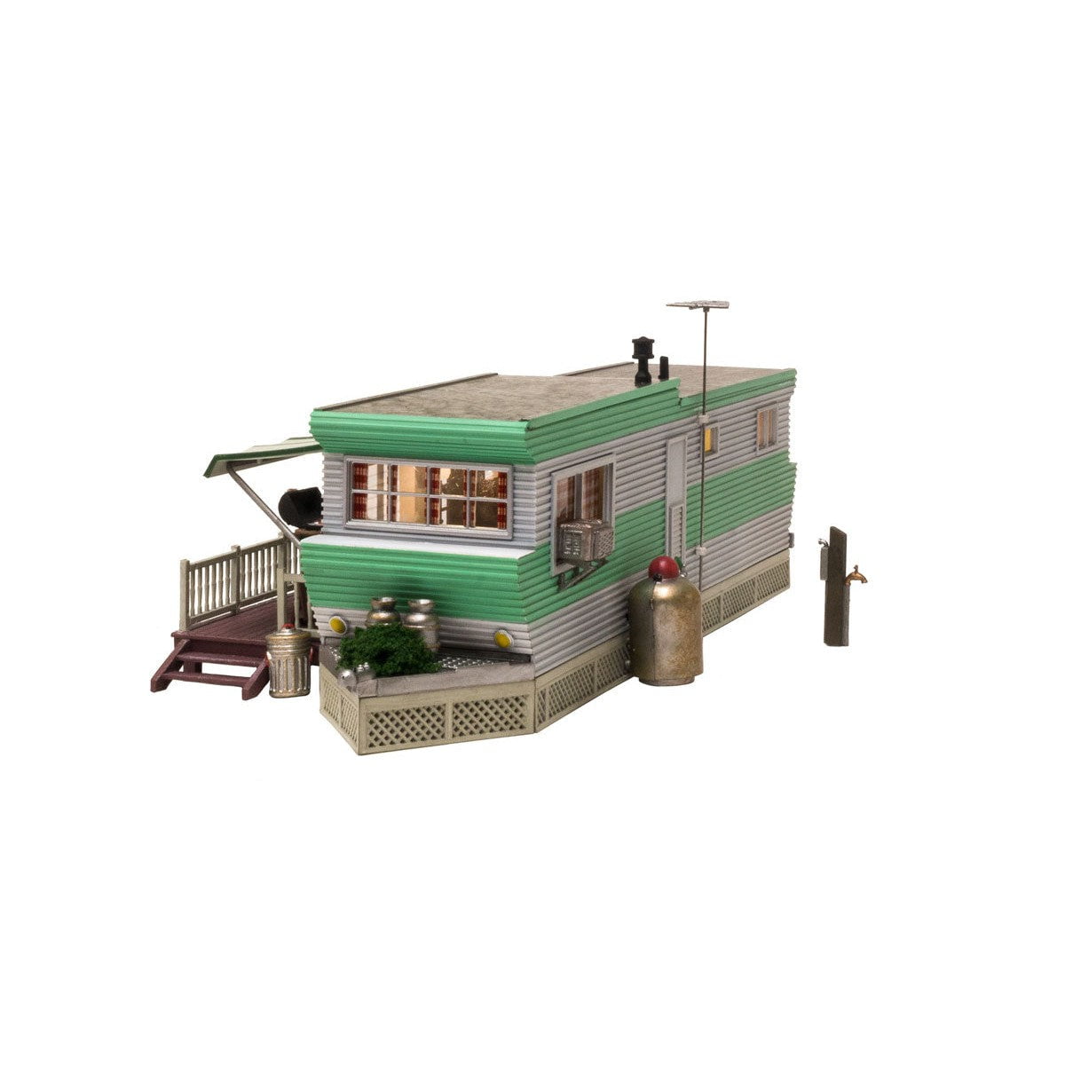 Woodland Scenics Woodland Scenics O Scale Grillin' & Chillin' Trailer (Lit) Built and Ready