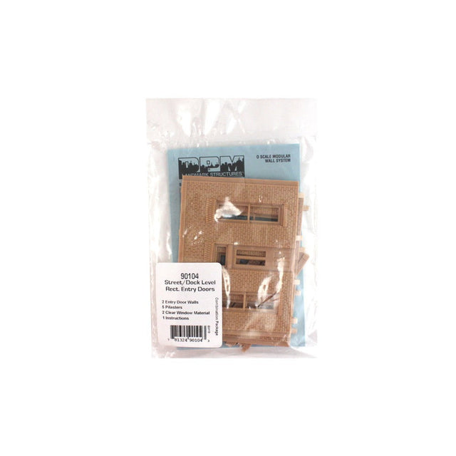 Woodland Scenics Woodland Scenics O Scale Street/Dock Level Wall Rectangular Entry Door DPM Kit