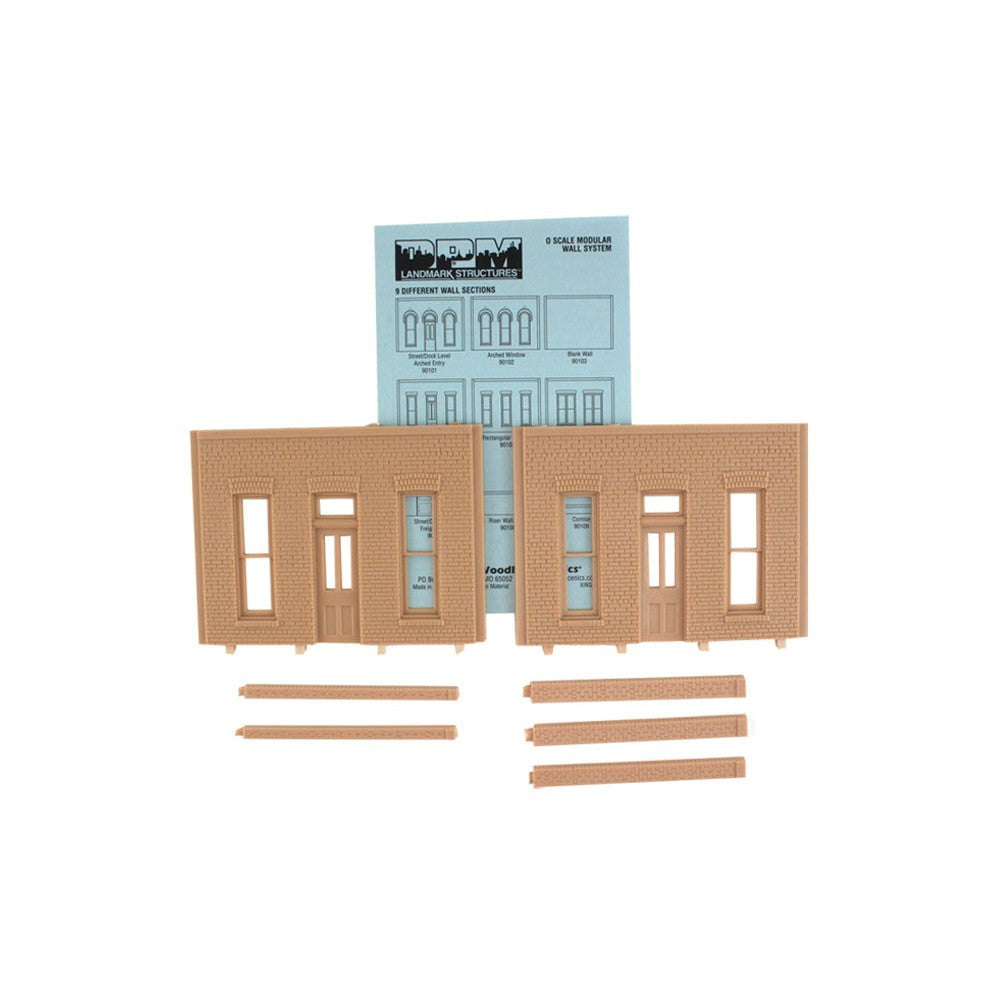 Woodland Scenics Woodland Scenics O Scale Street/Dock Level Wall Rectangular Entry Door DPM Kit