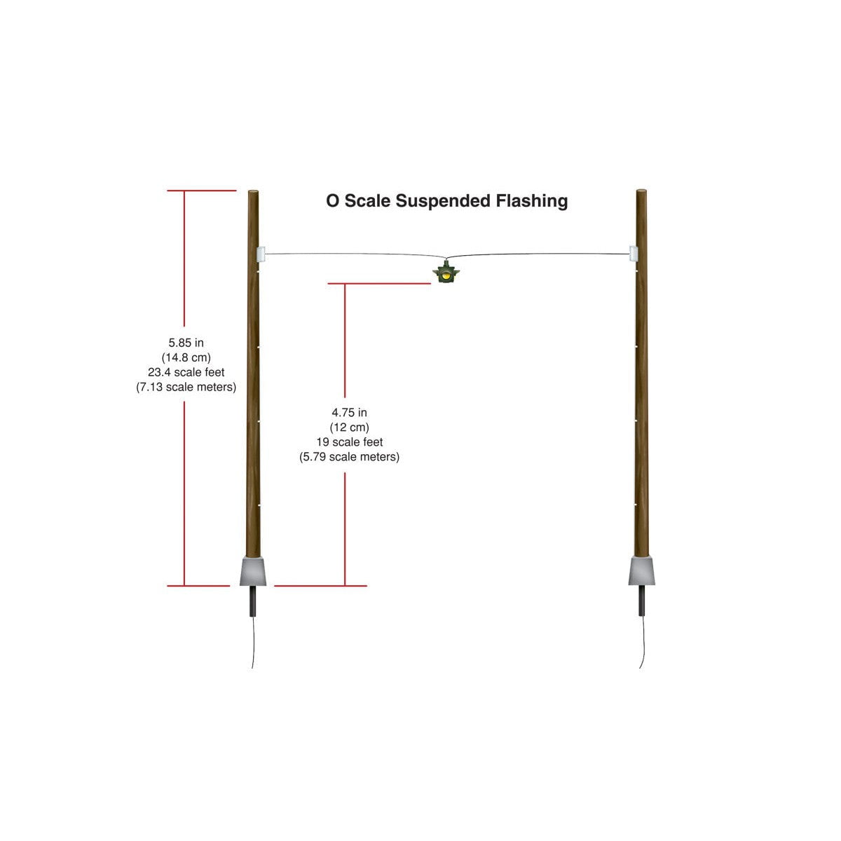 Woodland Scenics Woodland Scenics O Scale Suspended Flashing Lights