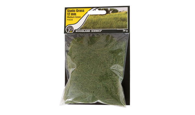 Woodland Scenics Woodland Scenics Static Grass Medium Green 12mm