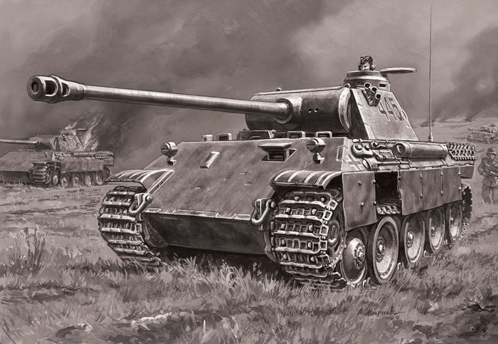 Zvezda MILITARY MODEL Zvezda 1/35 PzKpfw V Panther Ausf D Tank Kit