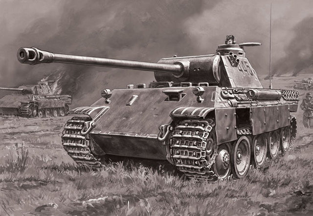 Zvezda MILITARY MODEL Zvezda 1/35 PzKpfw V Panther Ausf D Tank Kit