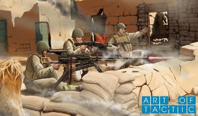 Zvezda MILITARY MODEL Zvezda 1/72 Modern Soviet Machine Gun NSV 12,7 UTES w/3 Crew (Snap Kit)