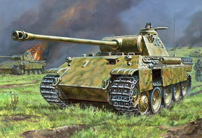 Zvezda MILITARY MODEL Zvezda 1/72 PzKpfw V Panther Ausf D Tank Snap Kit