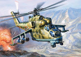 Zvezda MODEL AIRPLANES Zvezda 1/144 Russian MI24v Hind Attack Helicopter (Snap Kit)